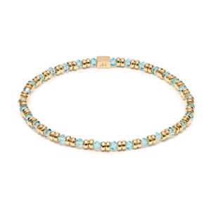 Joy Crystal Gold Plated Bracelet - Sky