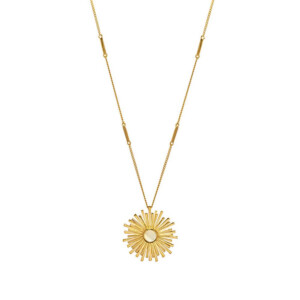 Outlet Orbit Gold Plated Necklace - Moonstone