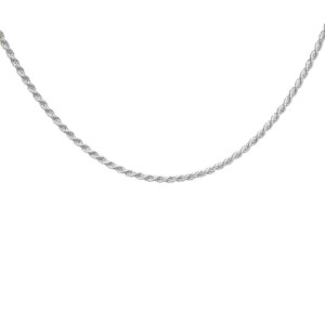 NU & MII Mini Rope Chain Silver Necklace