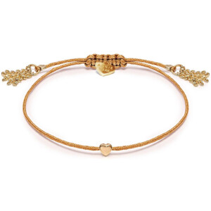 Harmony Heart Gold Plated Bracelet - Natural