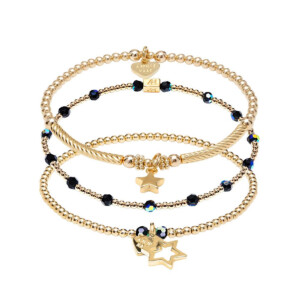 Glitz Gold Plated Stack