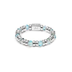 Joy Crystal Silver Ring - Sky
