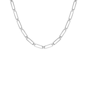 NU & MII Glory Linked Chain Silver Necklace