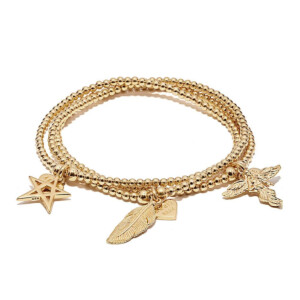 Atria Gold Bracelet Stack