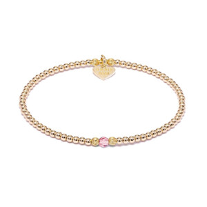 Aster Gold Plated Bracelet - Rose