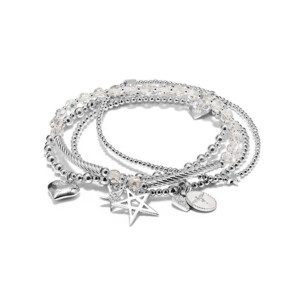 Wishful Silver Bracelet Stack