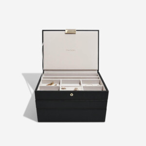 Stackers Black Classic Jewellery Box - Set of 3