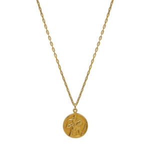 Outlet NU & MII St Christopher Gold Plated Necklace