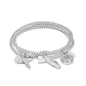 Bliss Silver Bracelet Stack