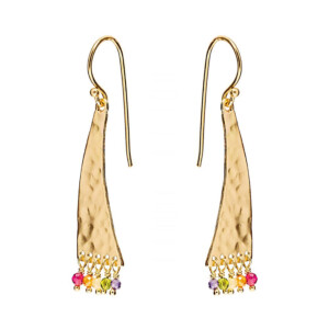 Harlequin Gold Plated Earrings