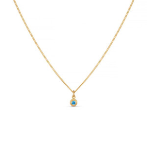 Something Blue Crystal Gold Plated Necklace