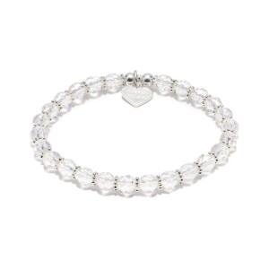 Outlet Evelyn Crystal Silver Bracelet