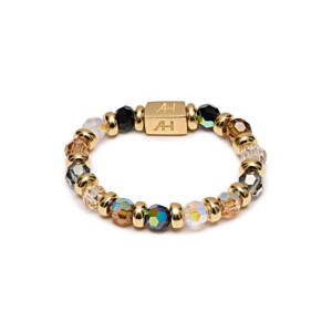 Shimmer Gold-Plated Crystal Ring