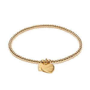 Santeenie Gold Plated Charm Bracelet - Love you