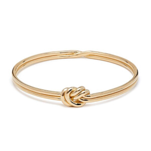 Lover's Knot Gold Plated Bangle