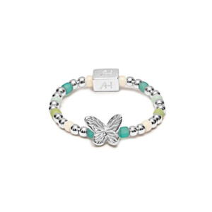 Papillon Silver Ring - Turquoise