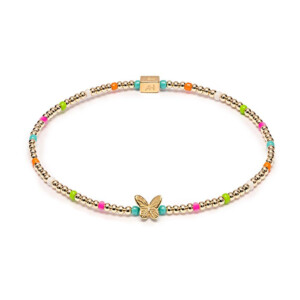 Papillon Gold Plated Bracelet - Neon Hues