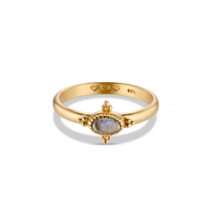 Labradorite Gold Plated Ring
