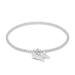 Santeenie Silver Charm Bracelet - Butterfly