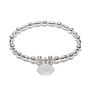 Personalised Amour Silver Bracelet - Engraved