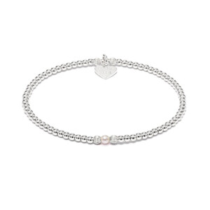 Aster Silver Bracelet - Pearl