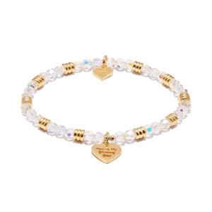 Charming Sparkle Gold Charm Bracelet - You're My Shining Star
