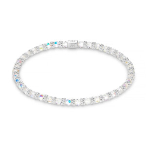 Daisy Chain Silver Bracelet - Crystal