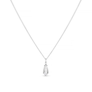 Petal Pearl Silver Necklace
