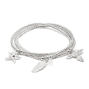 Atria Silver Bracelet Stack