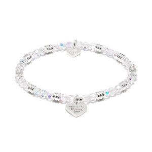 Charming Sparkle Silver Charm Bracelet - You're My Shining Star