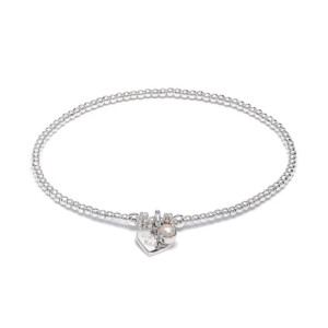 Zodiac Sterling Silver Charm Bracelet - Semi Precious Birthstone