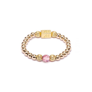 Aster Gold Plated Ring - Rose