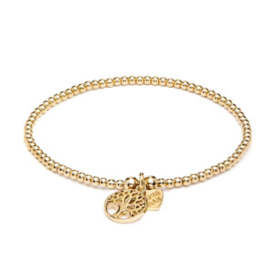 Santeenie Gold Plated Charm Bracelet - Tree of Life