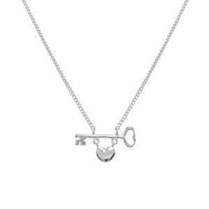 Outlet Key to Your Heart Silver Necklace