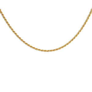 NU & MII Mini Rope Chain Gold Plated Necklace