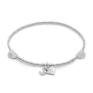 Lulu Silver Charm Bracelet - Initial