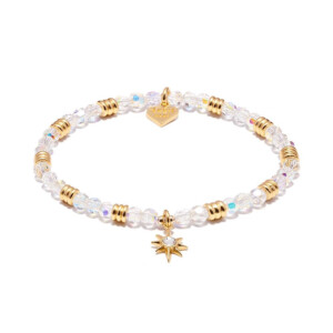 Charming Sparkle Gold Charm Bracelet - Astra Star