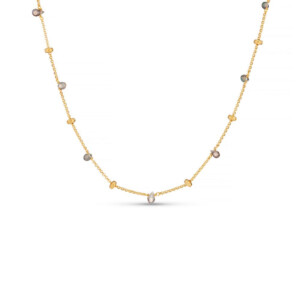 Labradorite Teardrop Gold Plated Necklace