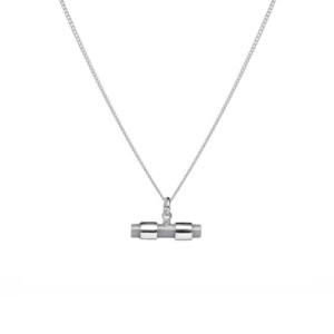 Spirit T-Bar 925 Sterling Silver Chain Necklace - Choice of Colour