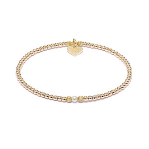 Aster Gold Bracelet - Pearl