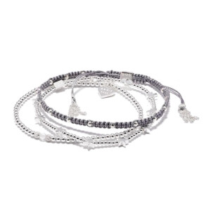 Cyrus Silver Bracelet Stack