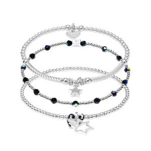 Glitz Silver Stack