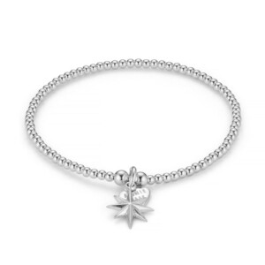 Santeenie Silver Charm Bracelet - Wish upon a star