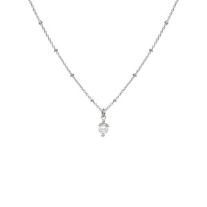 Empress Pearl Silver Necklace