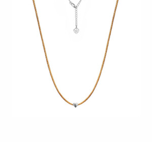 Harmony Heart Silver Necklace - Natural