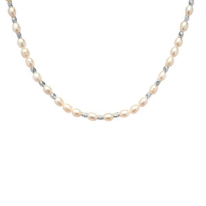 NU & MII Ivy Pearl Silver Necklace