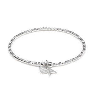 Santeenie Sterling Silver Charm Bracelet - Initial