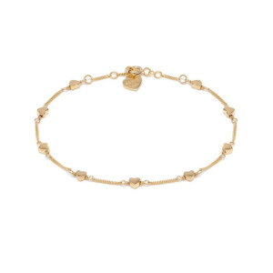 Myriad of Hearts Gold Charm Bracelet