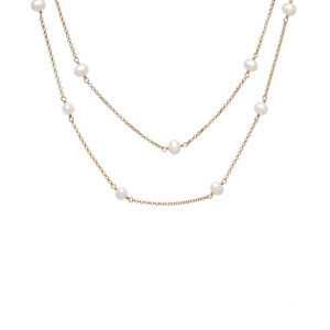 Outlet NU & MII Vivienne Pearl Gold Necklace