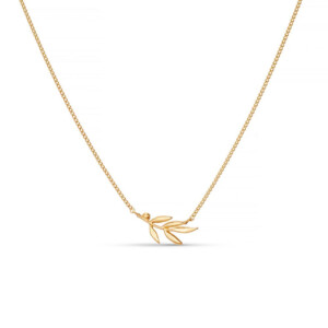 Olive Leaf Gold Plated Necklace